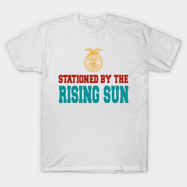 Stationed By The Rising Sun T-Shirt by Teetastic6